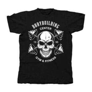Bodybuilder Center Skull Cross Fitness T Shirt Merch 1 Shirt
